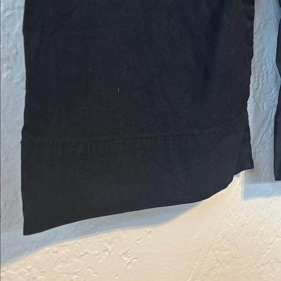 Anthropologie ankle length wide leg stretch Black Trousers 30 - Picture 2 of 9